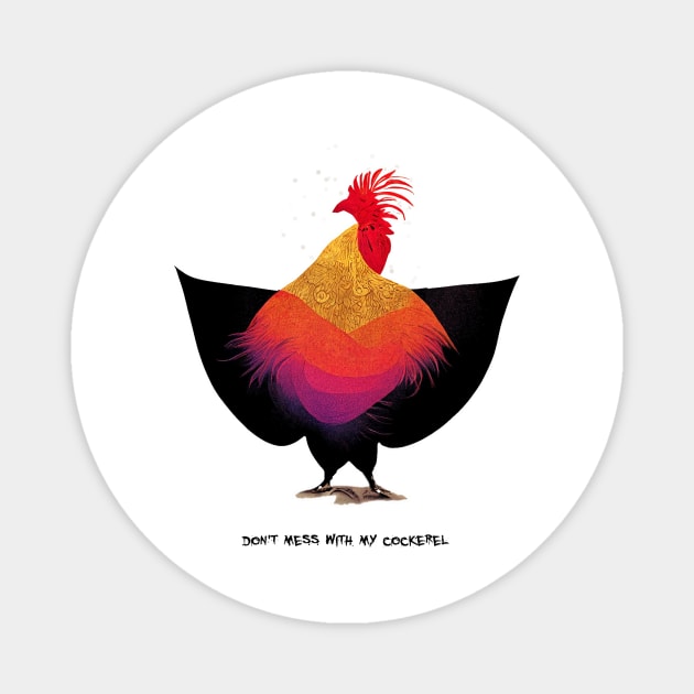 cockerel Magnet by ElArrogante